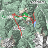 Mapa Dzień 4:  Evolene - Grimentz